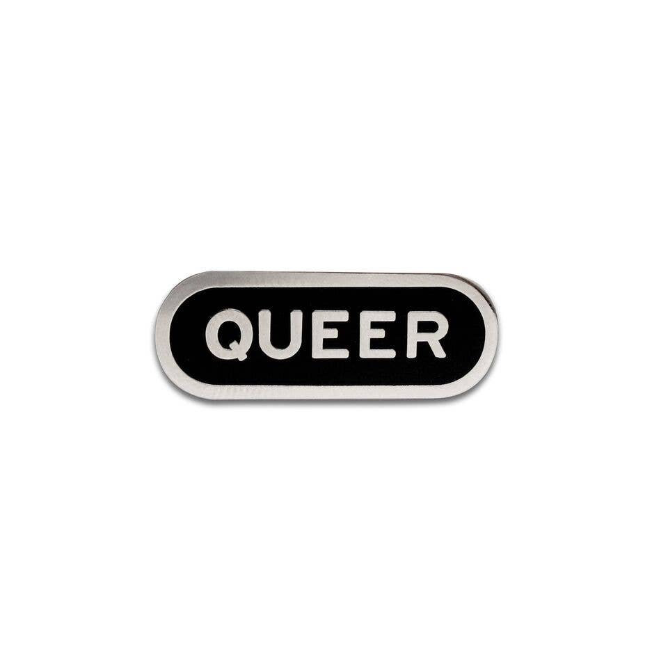 QUEER Silver Enamel Pin