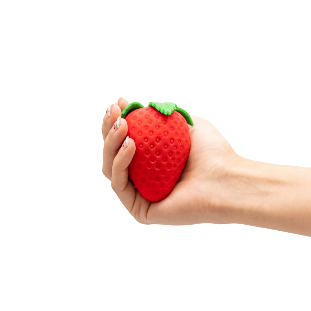 Strawberry Emojibator Suction Toy