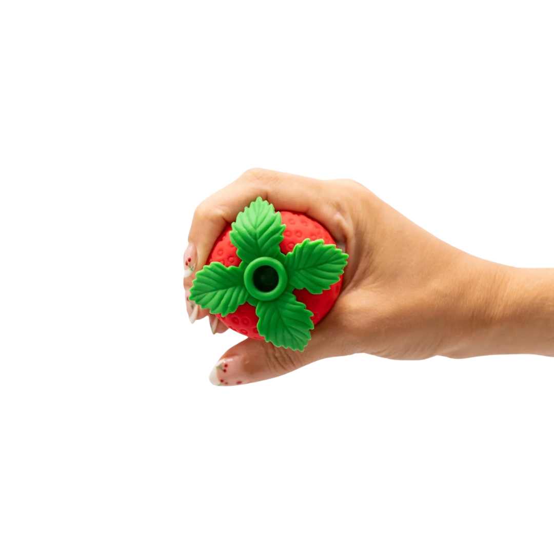 Strawberry Emojibator Suction Toy