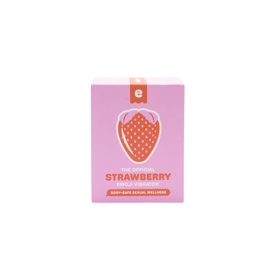 Strawberry Emojibator Suction Toy