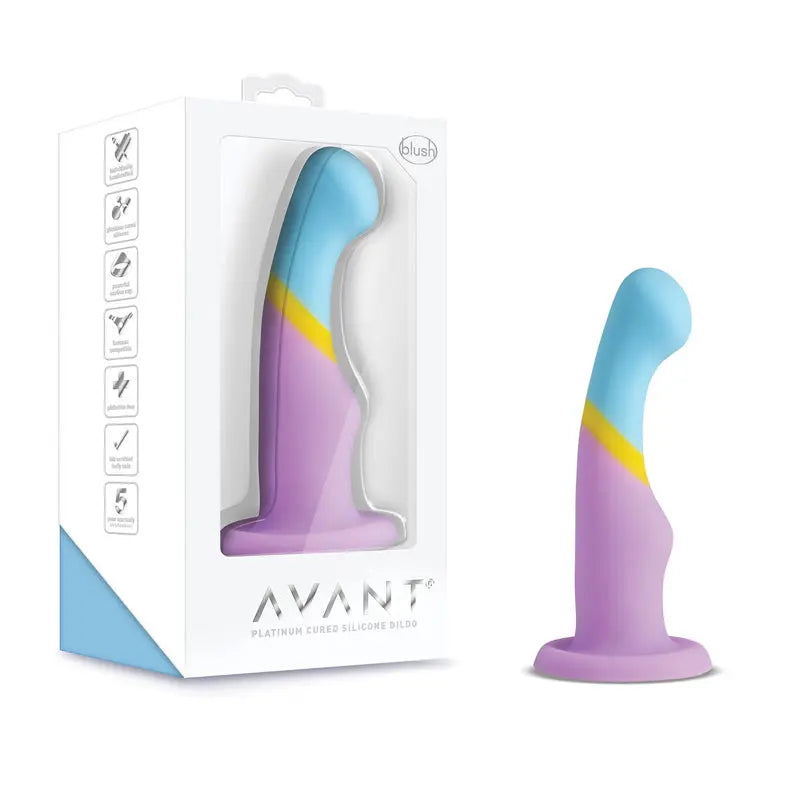 Avant Heart of Gold g-spot dildo with white minimalist packaging