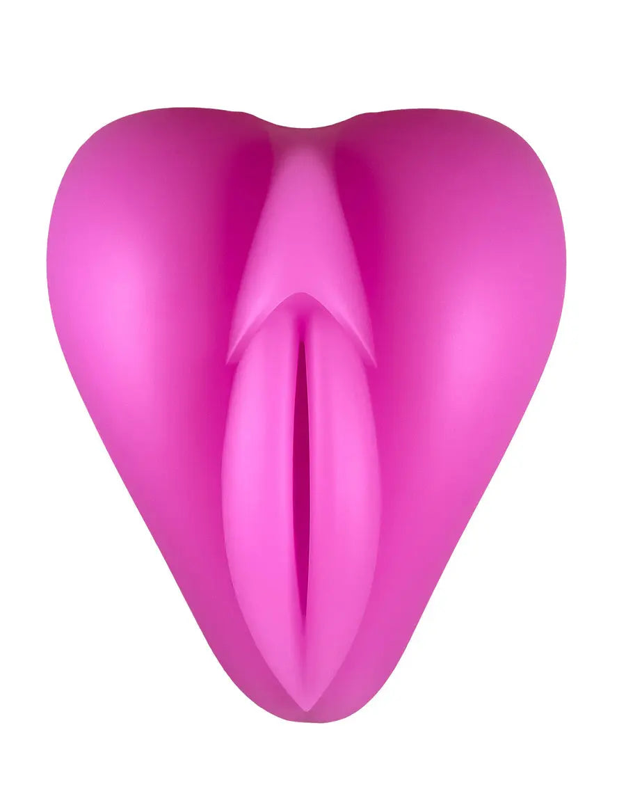 Pink Lippi silicone vulva-shaped grinding pad