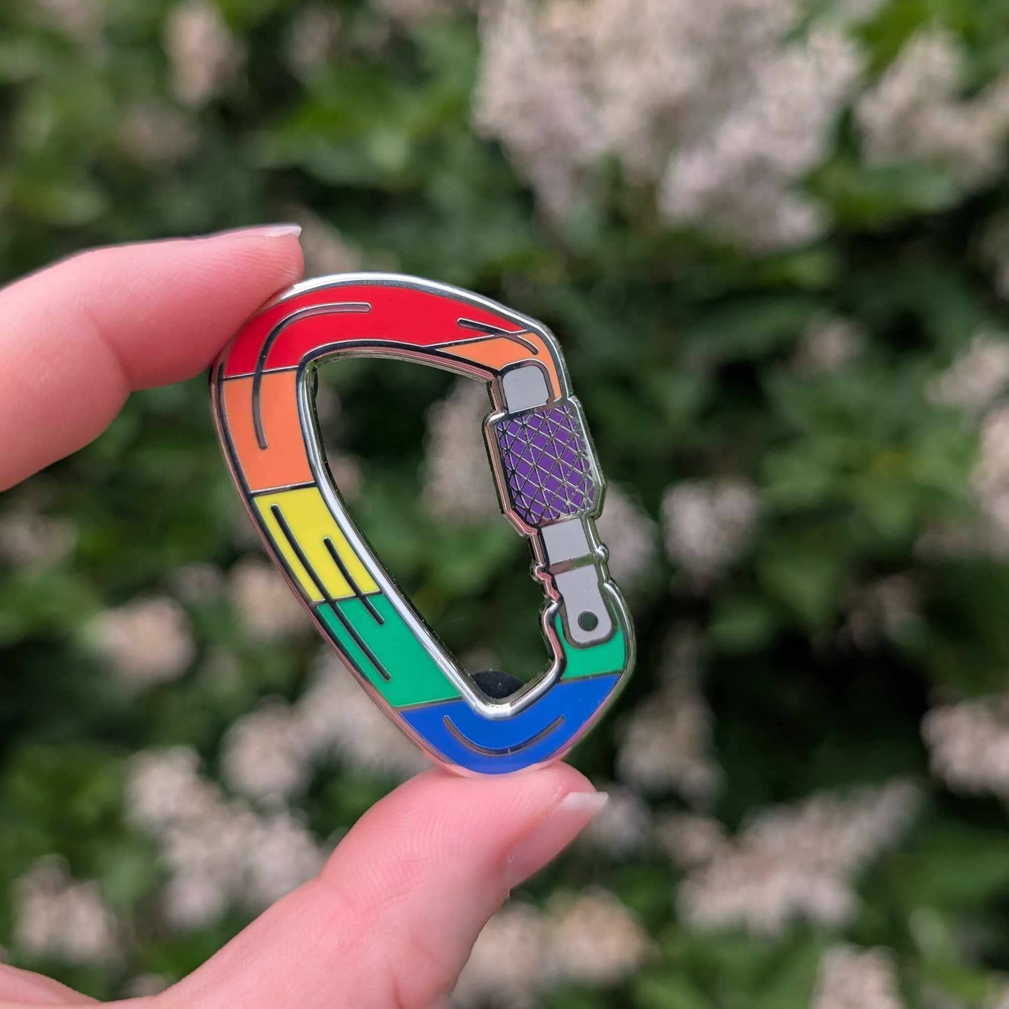 Queer Carabiner Enamel Pin