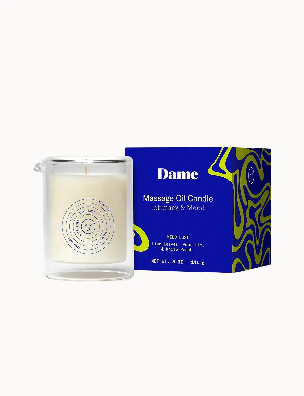 Massage Oil Candle: Wild Lust Dame Products