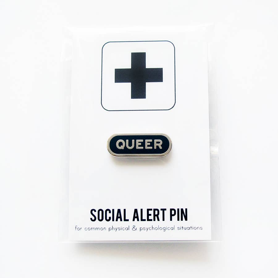 QUEER Silver Enamel Pin