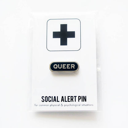 QUEER Silver Enamel Pin