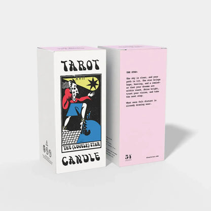 NEW: Tarot The (Lovely) Star Candle - 6" Tall & 60 Hr Burn