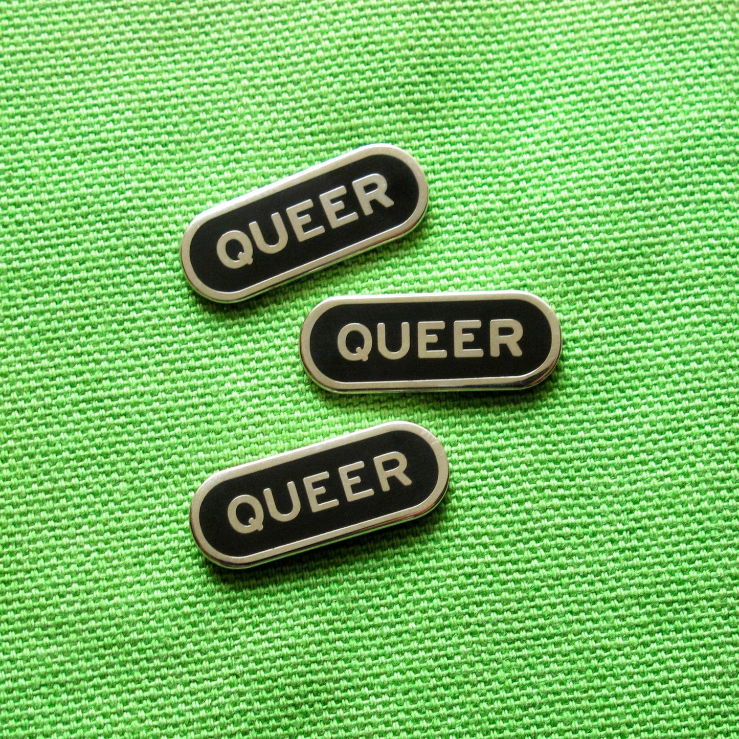 QUEER Silver Enamel Pin