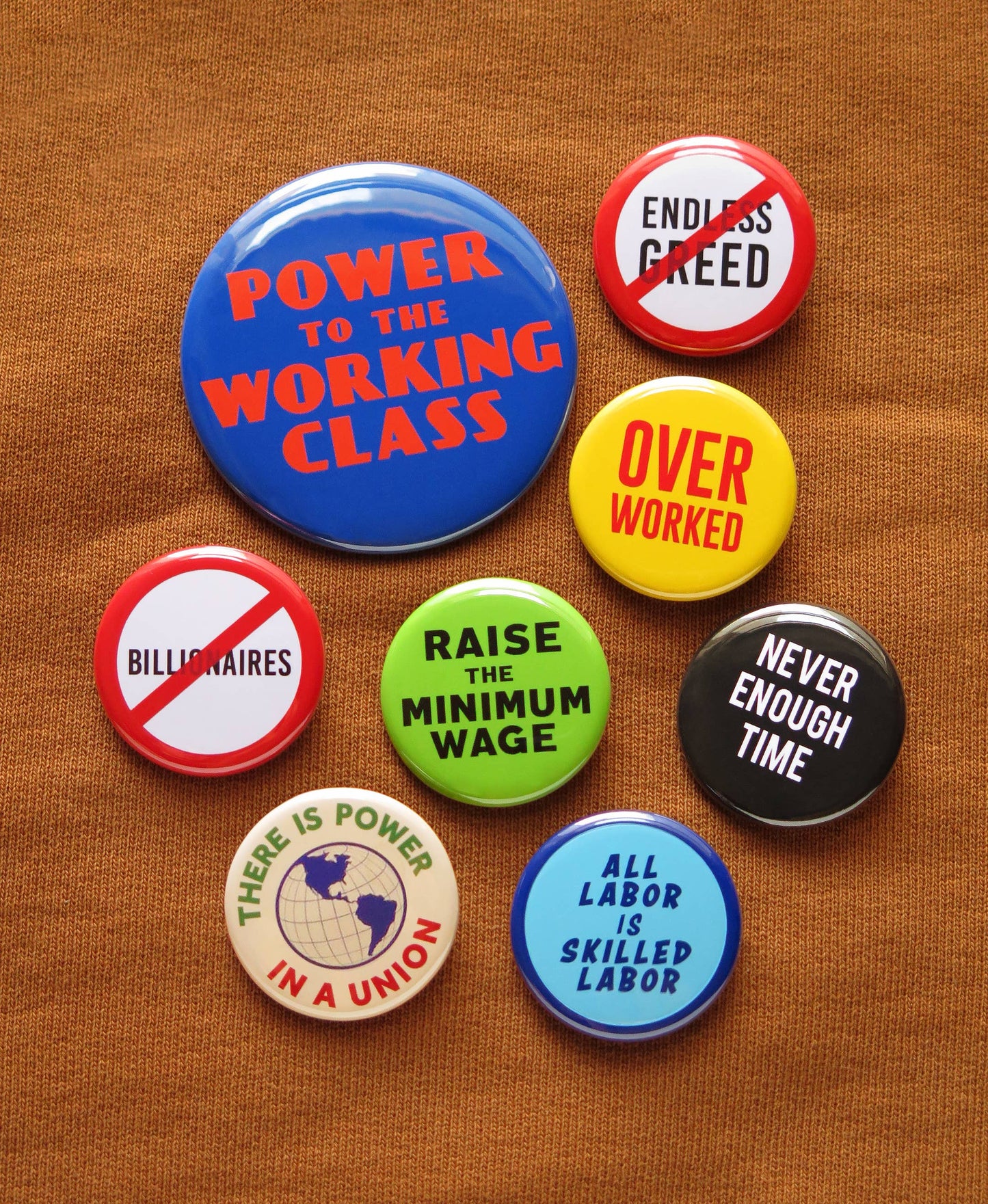 NO BILLIONAIRES Pinback Button