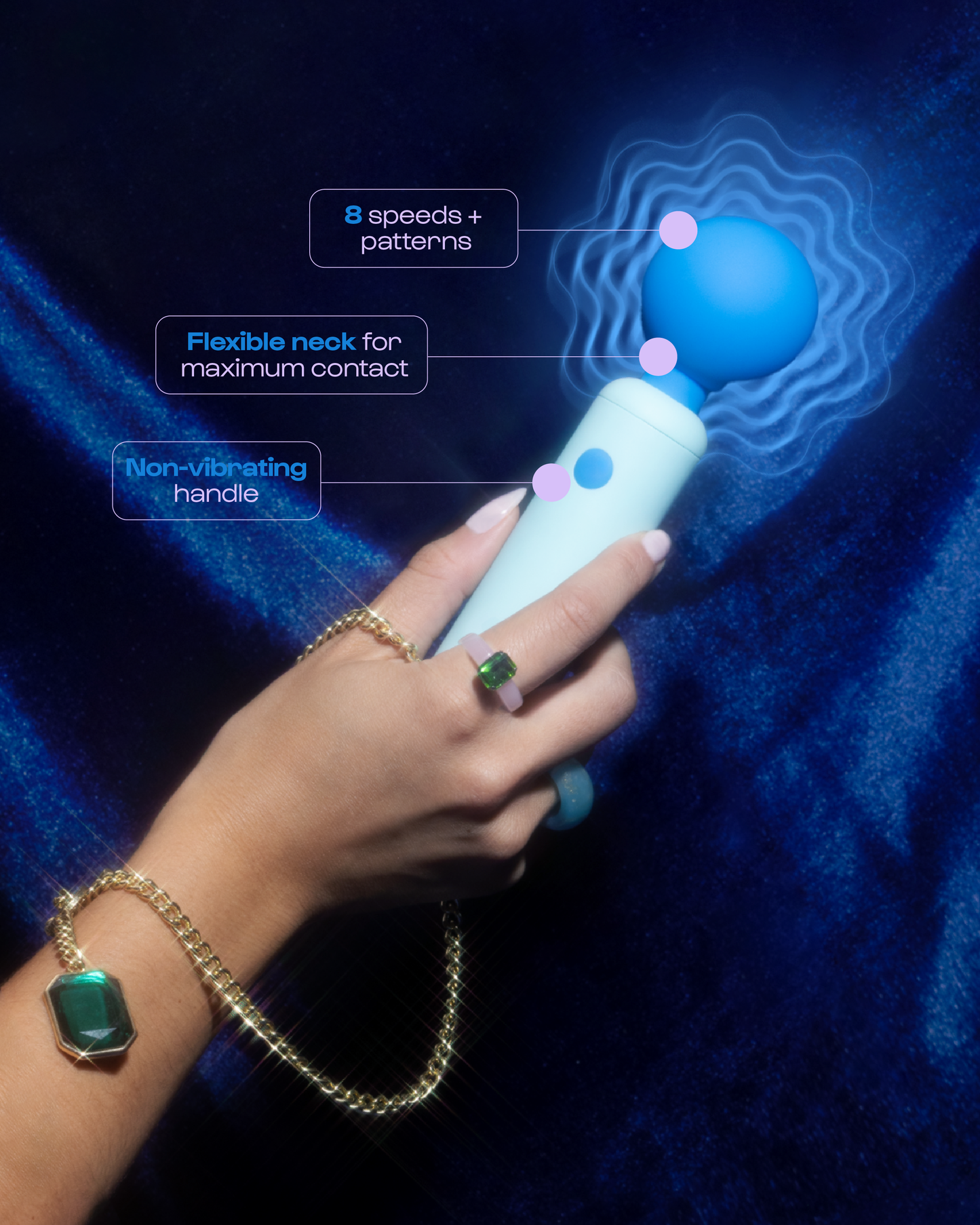 Unbound Dex Compact Wand Vibrator | Two Colors