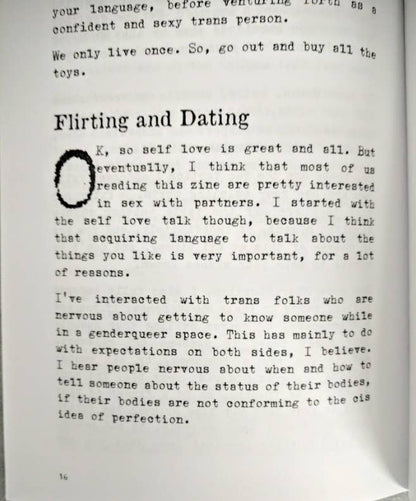 Sex Without Roles: Transcending Gender (Zine)