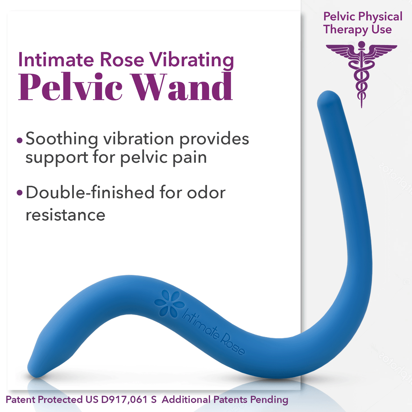 Vibrating Pelvic Wand Blue