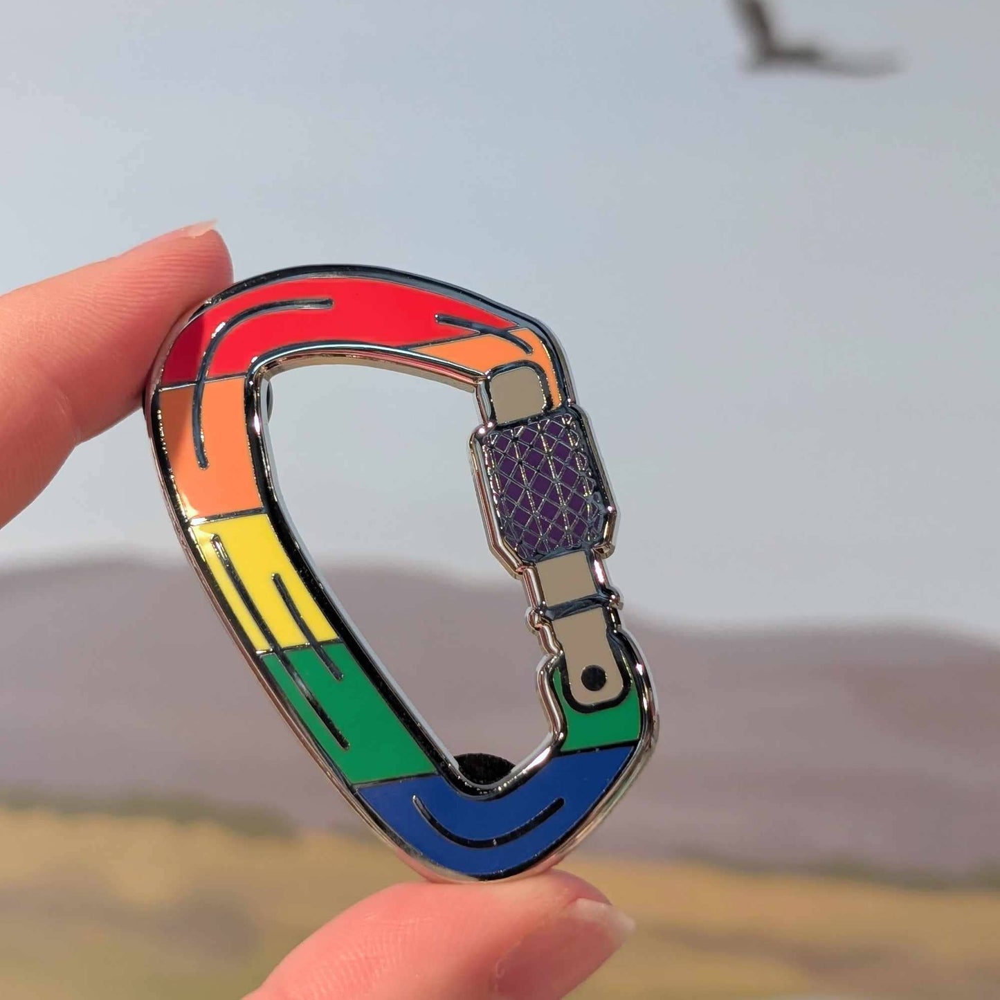 Queer Carabiner Enamel Pin