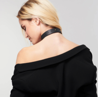 BIJOUX MAZE - Tassel choker black