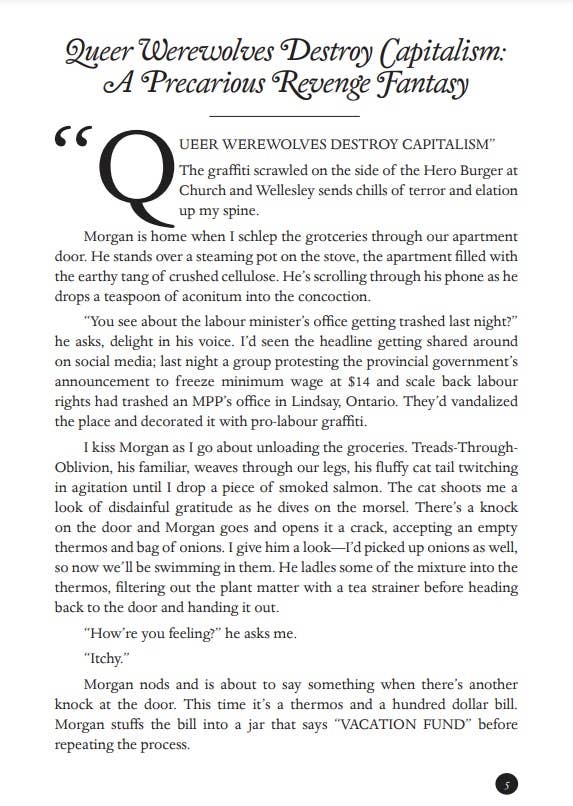 Queer Werewolves Destroy Capitalism: Smutty Stories