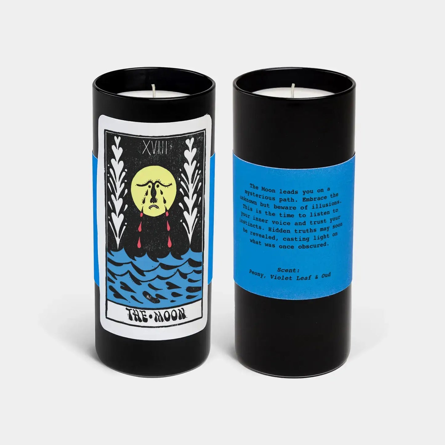 NEW: Tarot The Moon Candle - 6" Tall & 60 Hr Burn, Scented