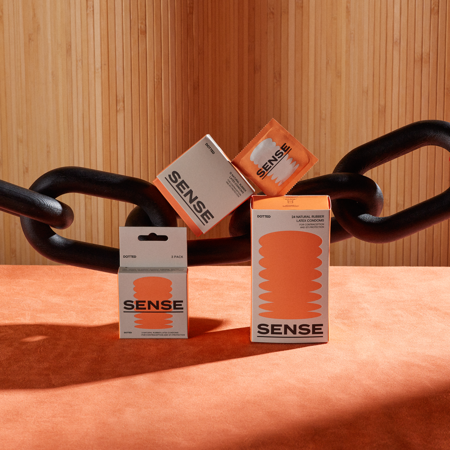 Sense Dotted Latex Condoms: 12