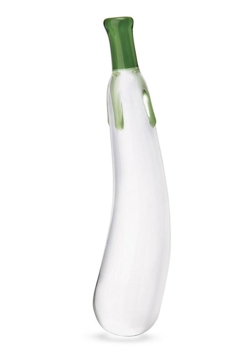 Eggplant Ecstasy Glass Dildo