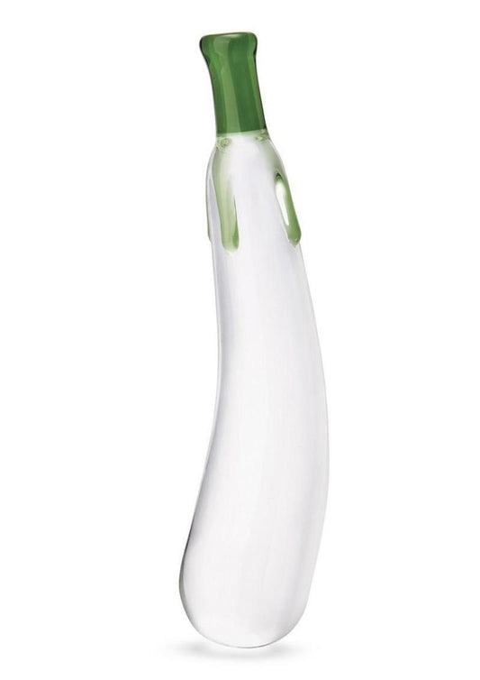 Eggplant Ecstasy Glass Dildo