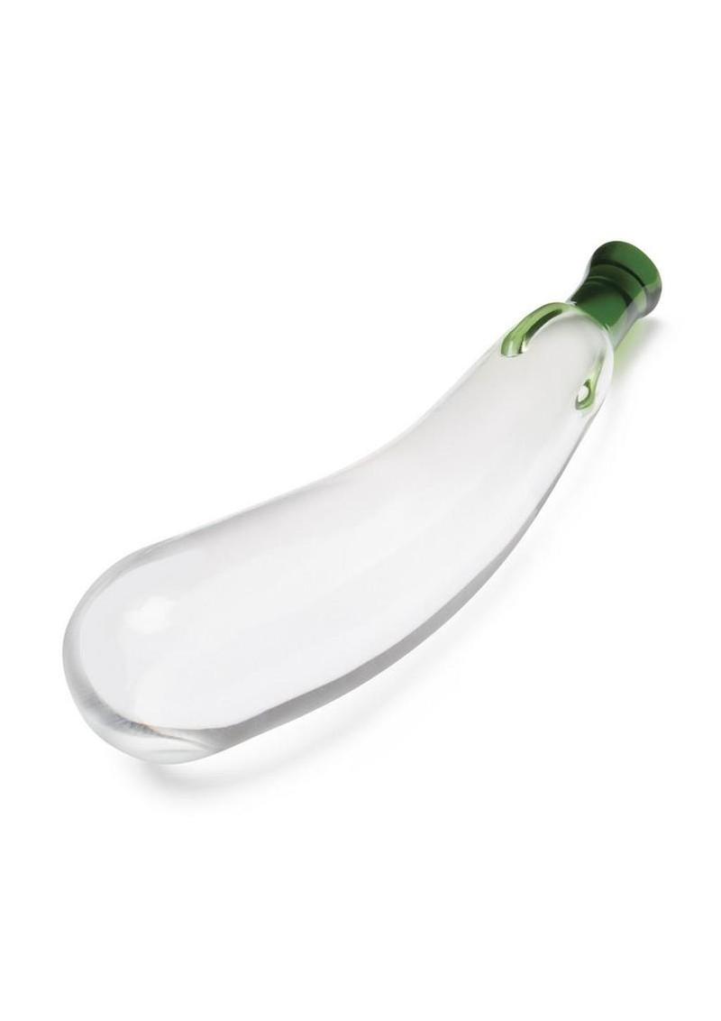 Eggplant Ecstasy Glass Dildo