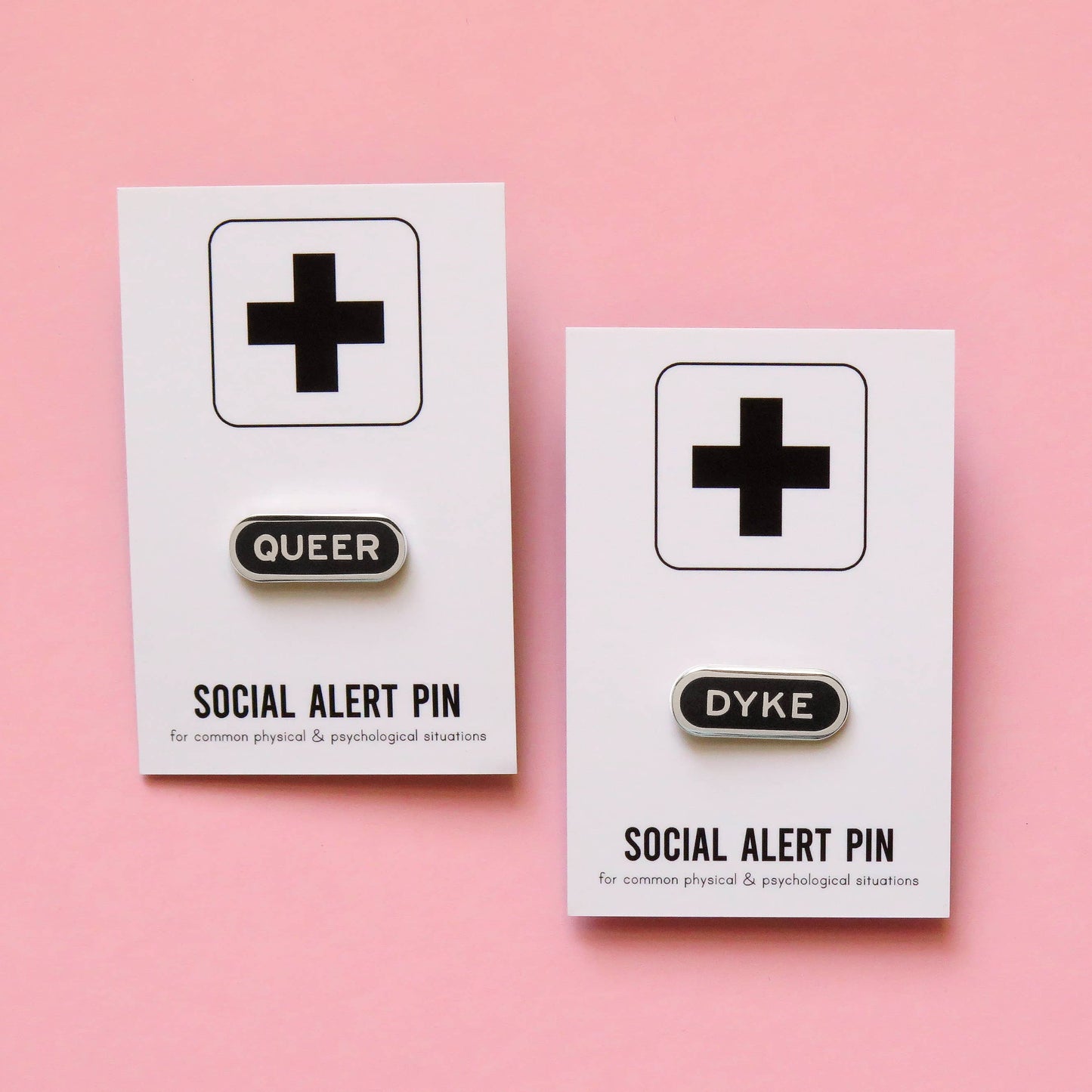 QUEER Silver Enamel Pin