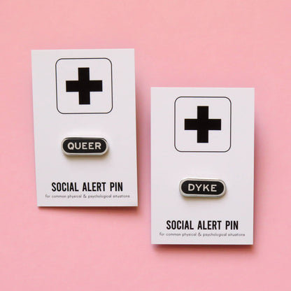 QUEER Silver Enamel Pin