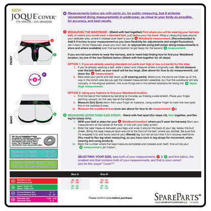 SpareParts Joque Cover Undwear Harness Black Size B