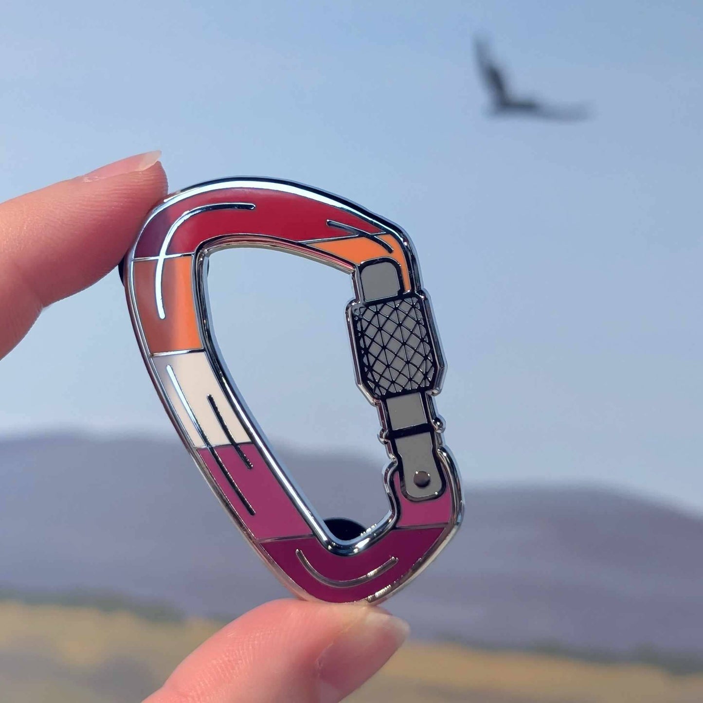 Lesbian Carabiner Enamel Pin