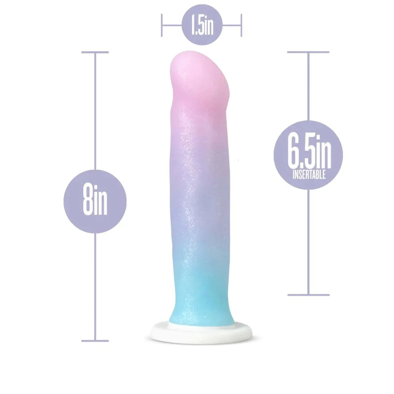 Avant Lucky Sparkly 8 Inch Dildo - Field Day Boutique