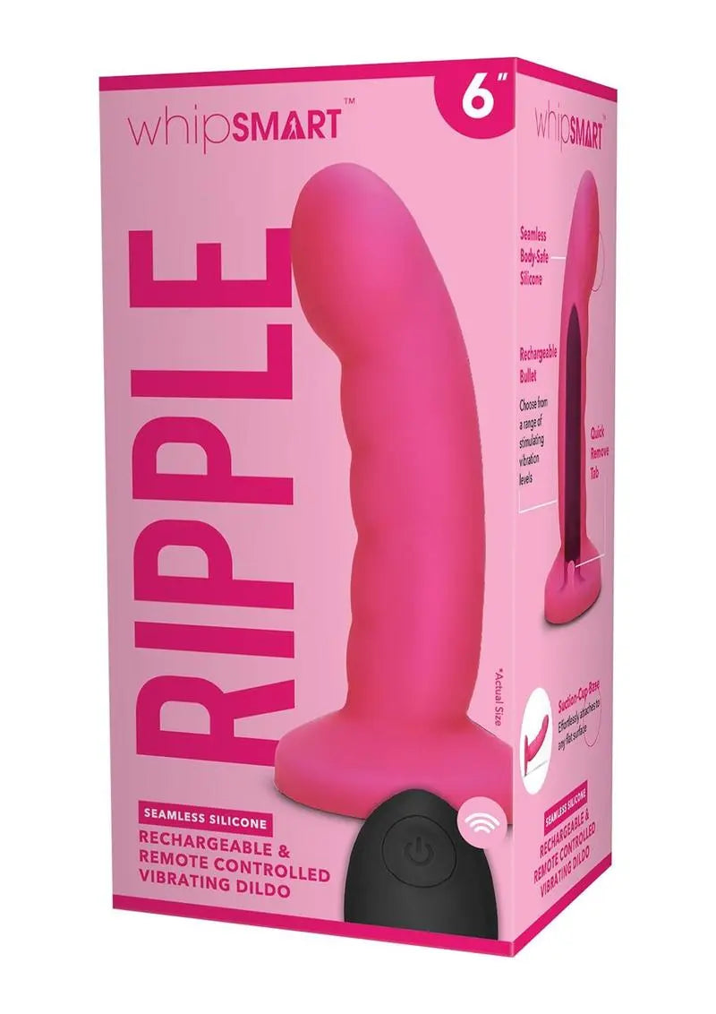 Whipsmart Ripple Vibrating Strap-on Dildo Pink - Field Day Boutique