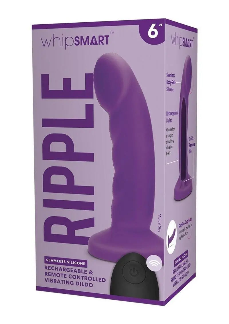 Whipsmart Ripple Vibrating Dildo Purple - Field Day Boutique