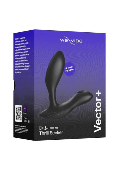 We-Vibe Vector+ Rechargeable Silicone Vibrating Anal Plug Field Day Boutique