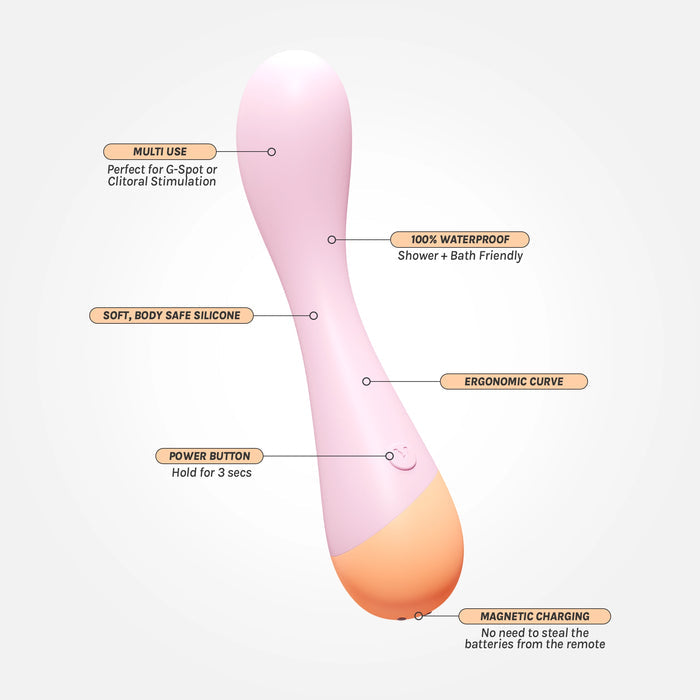 VUSH Peachy G-Spot Vibrator - Field Day Boutique