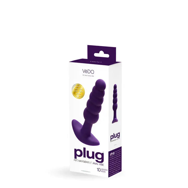 VeDO Vibrating Plug Purple Field Day Boutique