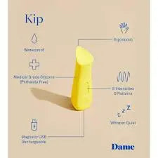 Dame Kip Lipstick Vibrator Lemon Field Day Boutique