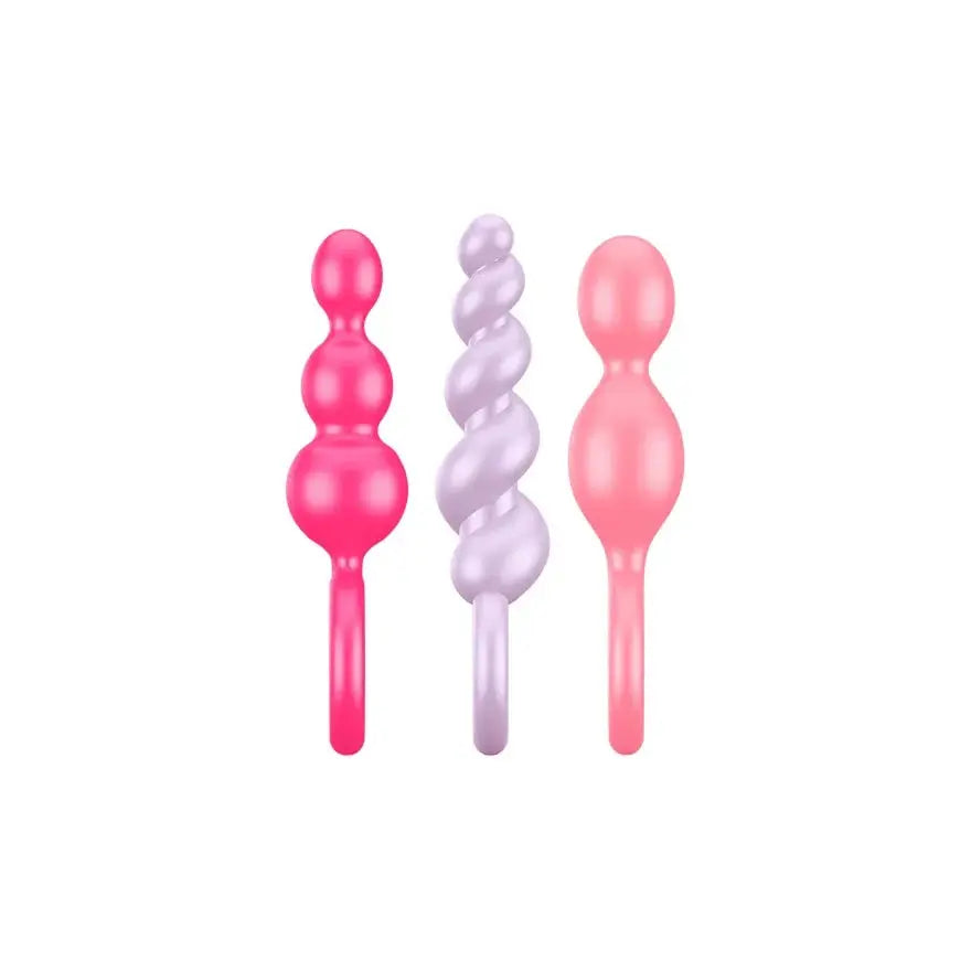 Satisfyer Pastel Textured Plug Trio - Field Day Boutique