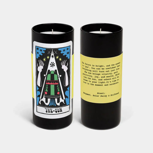 NEW: Tarot The Sun Candle - 6" Tall & 60 Hr Burn, Scented