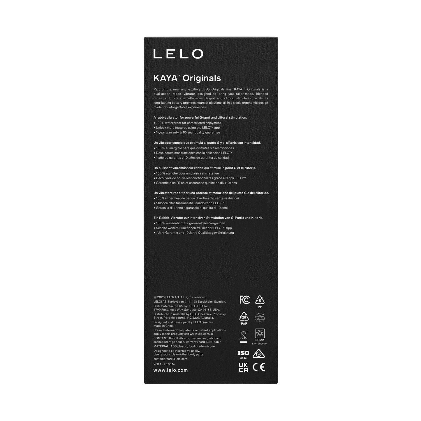 LELO KAYA Originals: Purple