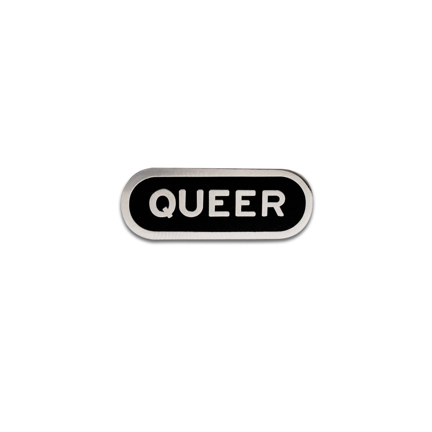 QUEER Silver Enamel Pin