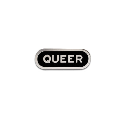QUEER Silver Enamel Pin