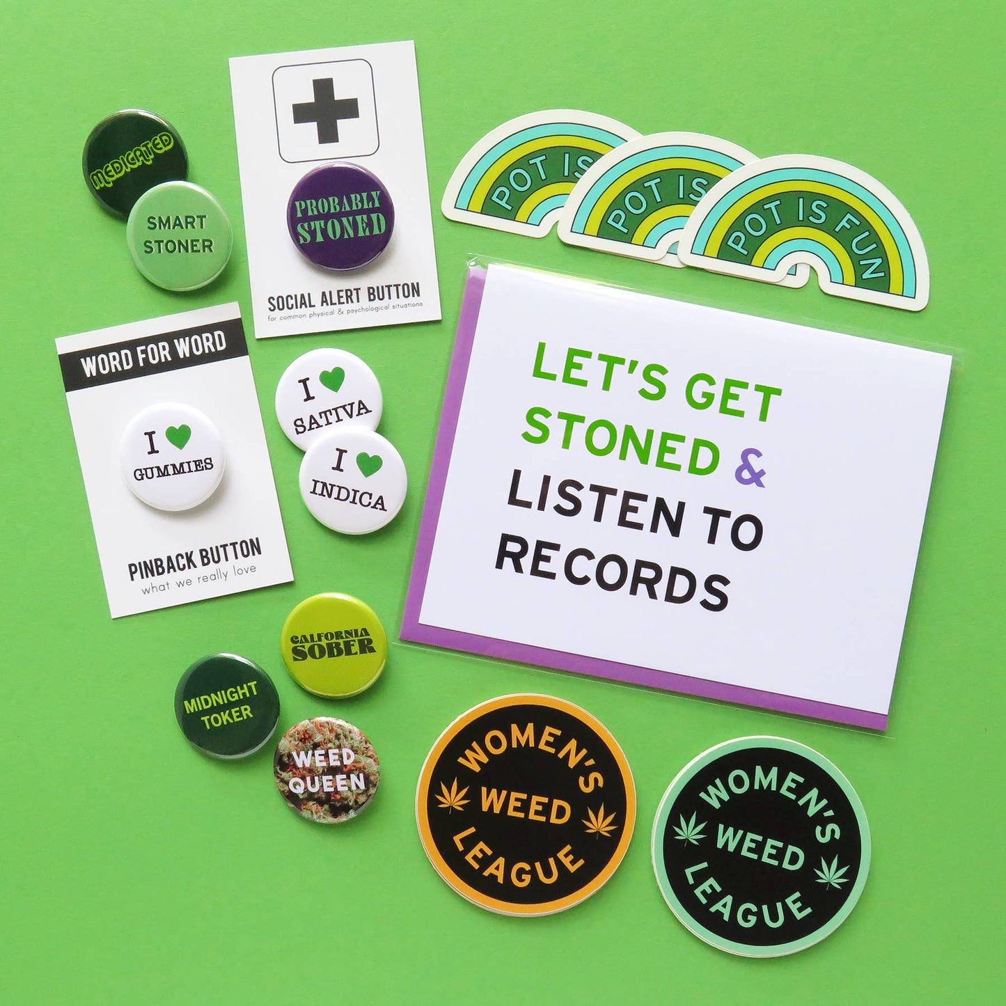 MIDNIGHT TOKER Pinback Button