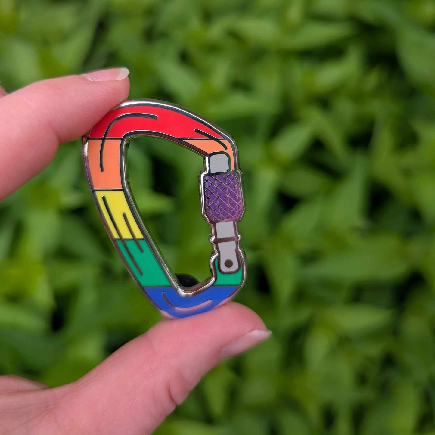 Queer Carabiner Enamel Pin