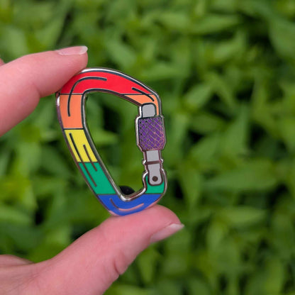 Queer Carabiner Enamel Pin