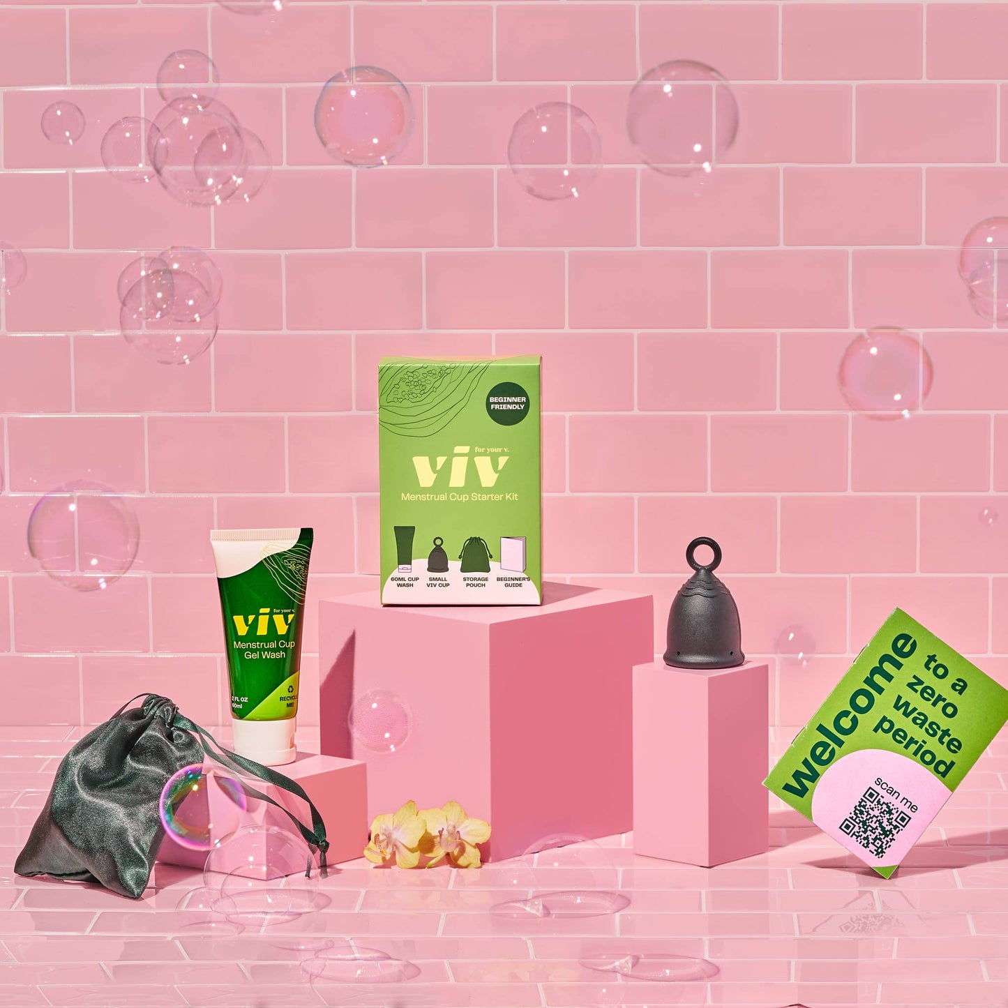 Viv Menstrual Cup Starter Kit - Beginner Period Cup Bundle