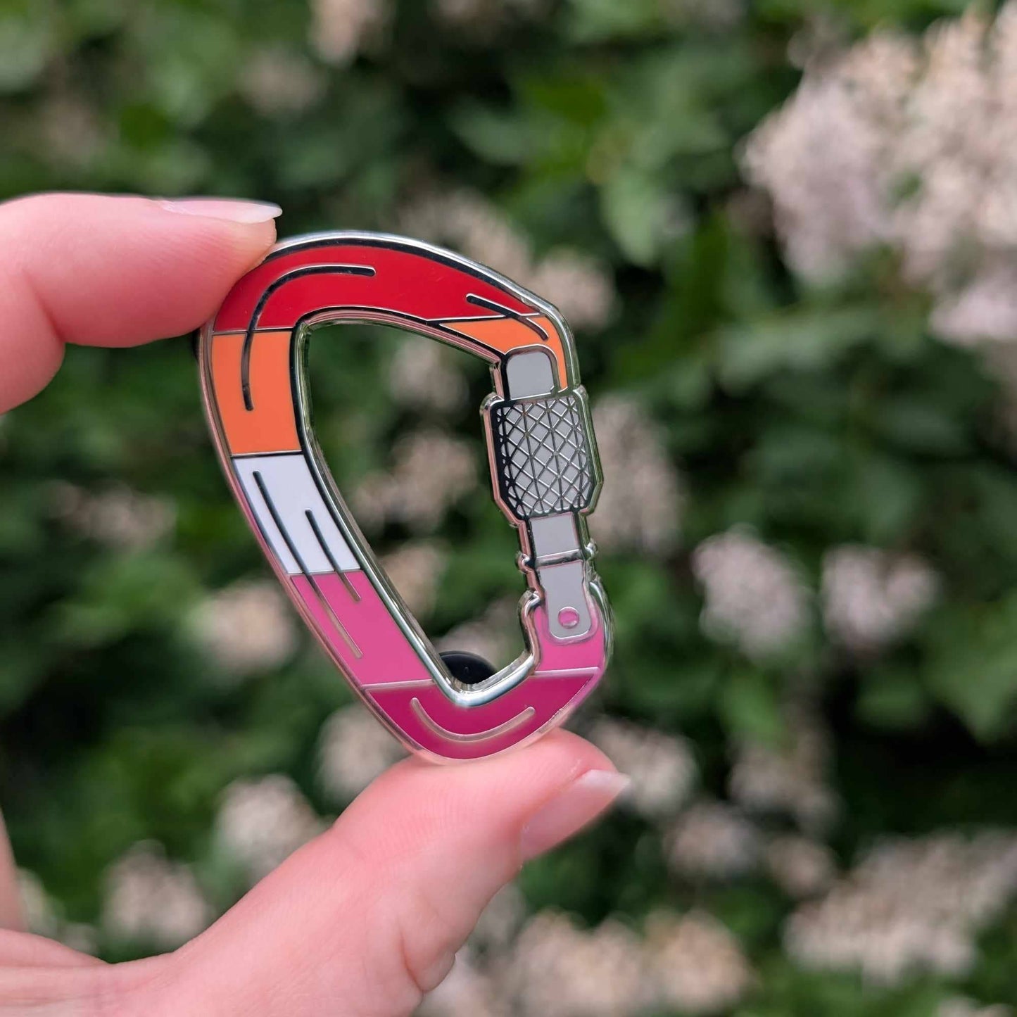 Lesbian Carabiner Enamel Pin