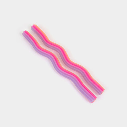 Wiggle Candles - Orange, Pink & Lav. (2 Pack) - 11" Tapers