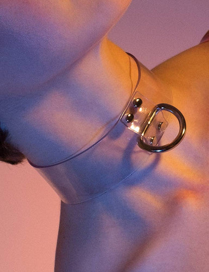 Clear CTRL Vinyl Locking Collar Large
