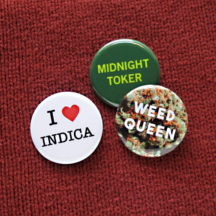 MIDNIGHT TOKER Pinback Button