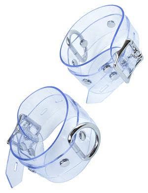 Clear CTRL Vinyl Wrist Cuffs