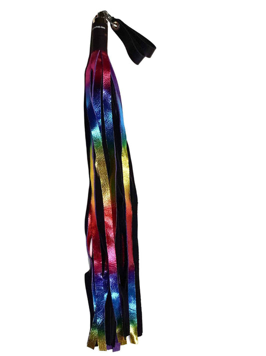 Finger Loop Flogger Rainbow